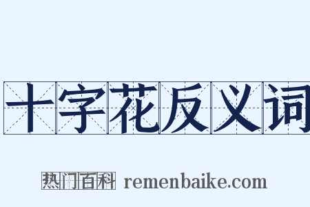 十字花反义词是什么意思的图片